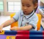 Montessori math activity child learning numbers Starshine Montessori 90x80